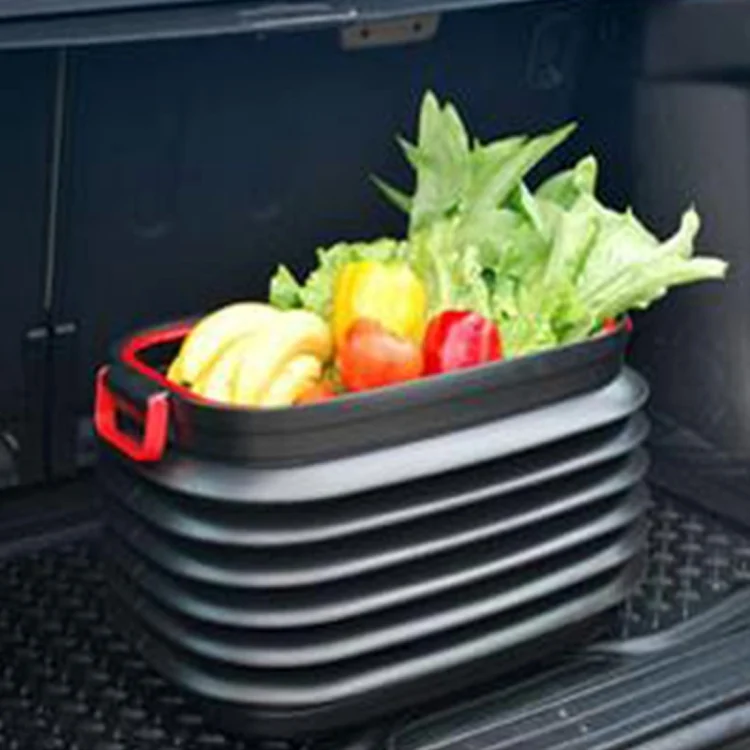 CMS6713_7.webp 37L Car Collapsible Plastic Organizer Bin with Lid for Camping and Outdoor - Image 8