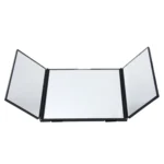 SHUNWEI Car Sun Visor Adjustable Mirror Car Makeup Sun-shading Vehicle Mounted Cosmetic Mirror Folding Vanity Mirror Triple Folding Car Interior Makeup Mirror Auto Supplies - Image 2