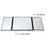 SHUNWEI Car Sun Visor Adjustable Mirror Car Makeup Sun-shading Vehicle Mounted Cosmetic Mirror Folding Vanity Mirror Triple Folding Car Interior Makeup Mirror Auto Supplies - Image 6