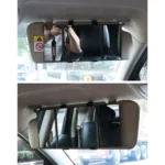 SHUNWEI Car Sun Visor Adjustable Mirror Car Makeup Sun-shading Vehicle Mounted Cosmetic Mirror Folding Vanity Mirror Triple Folding Car Interior Makeup Mirror Auto Supplies - Image 9