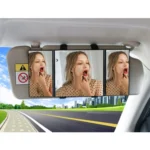 SHUNWEI Car Sun Visor Adjustable Mirror Car Makeup Sun-shading Vehicle Mounted Cosmetic Mirror Folding Vanity Mirror Triple Folding Car Interior Makeup Mirror Auto Supplies - Image 10