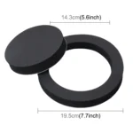 2 PCS Car Sound Insulation Speaker Soundproof Cotton with Self Adhesive Car Sound Insulation Cotton, Outer Diameter : 19.5 cm, Inner Diameter: 14.3 cm - Image 5