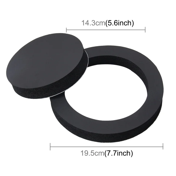 CMS7077_4.webp 2 PCS Car Sound Insulation Speaker Soundproof Cotton with Self Adhesive Car Sound Insulation Cotton, Outer Diameter : 19.5 cm, Inner Diameter: 14.3 cm - Image 5