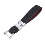 Car Metal Leather Key Ring Keychain, Random Color Delivery - Image 2