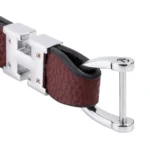 Car Metal Leather Key Ring Keychain, Random Color Delivery - Image 4