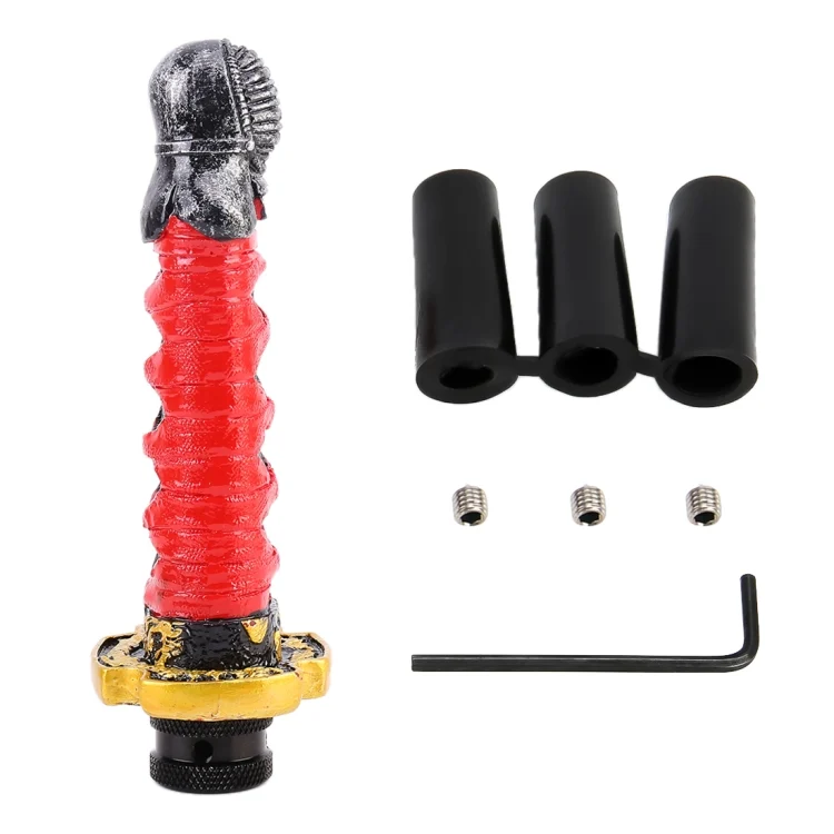 CMS7549_4.webp Universal Car Mask Leader Shape Metal Gear Shift Knob Modified Car Auto Transmission Shift Lever Knob - Image 5