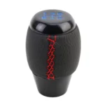 Universal Car Leather Metal Gear Shift Knob Modified Car Auto Transmission Shift Lever Knob - Image 2