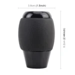 Universal Car Leather Metal Gear Shift Knob Modified Car Auto Transmission Shift Lever Knob - Image 3