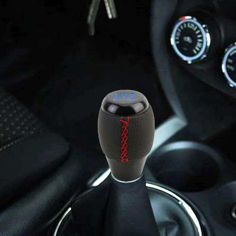 CMS7550_5.webp Universal Car Leather Metal Gear Shift Knob Modified Car Auto Transmission Shift Lever Knob - Image 6