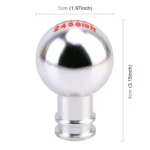 Universal Car Metal 5-Speed Gear Shift Knob Modified Car Auto Transmission Shift Lever Knob - Image 2