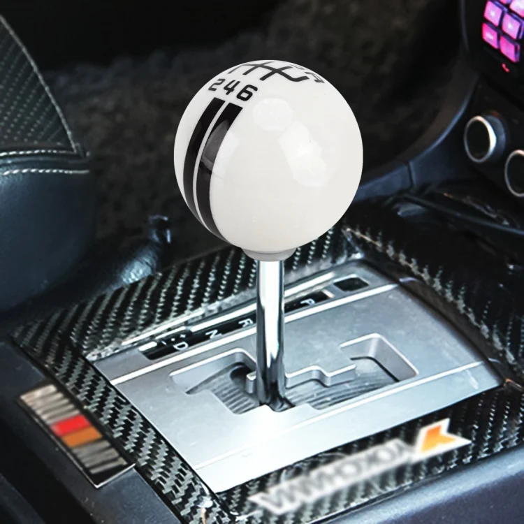 CMS7762B.webp Universal Vehicle Ball Shape Modified Resin Shifter Manual 6-Speed Right-R Gear Shift Knob - Image 1