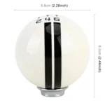 Universal Vehicle Ball Shape Modified Resin Shifter Manual 6-Speed Right-R Gear Shift Knob - Image 3