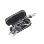 Universal Leather Flash Powder Texture Waist Hanging Zipper Wallets Key Holder Bag (No Include Key) - Image 4