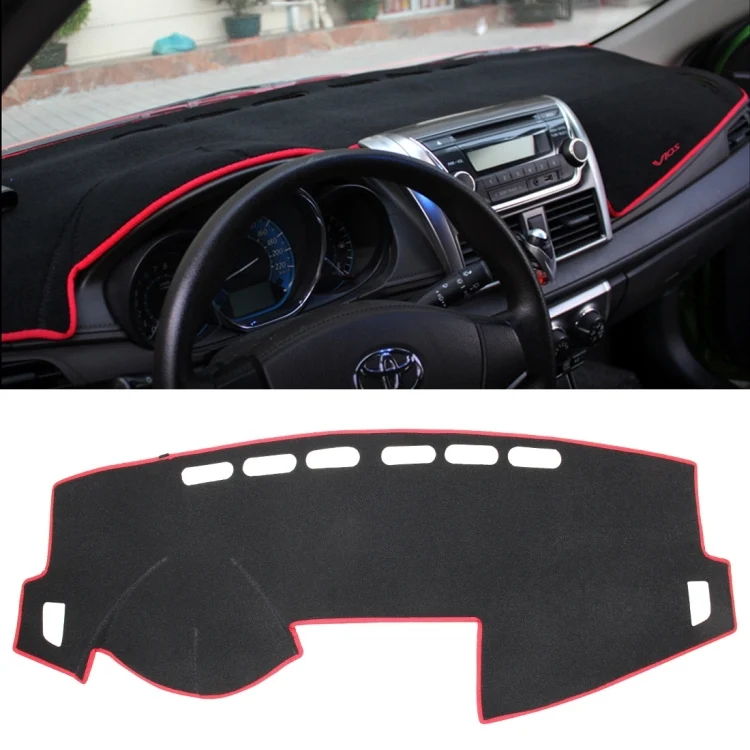 CMS8018R.webp Left-hand Drive Dark Mat Car Dashboard Cover Car Light Pad Instrument Panel Sunscreen for 2014 Vios (Please note the model and year) - Image 1