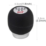 Universal 5 Speed Aluminum Manual Car Gear Shift Knob Shifter Lever Cover - Image 2