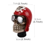 Glasses Skull Shaped Universal Vehicle Car Shifter Cover Manual Automatic Gear Shift Knob - Image 2