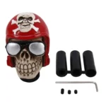 Glasses Skull Shaped Universal Vehicle Car Shifter Cover Manual Automatic Gear Shift Knob - Image 5