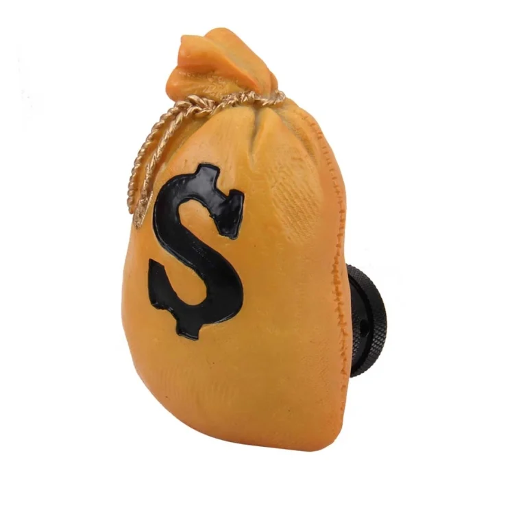 CMS8046_2.webp Dollar Money Bag Shaped Universal Vehicle Car Shifter Cover Manual Automatic Gear Shift Knob - Image 3