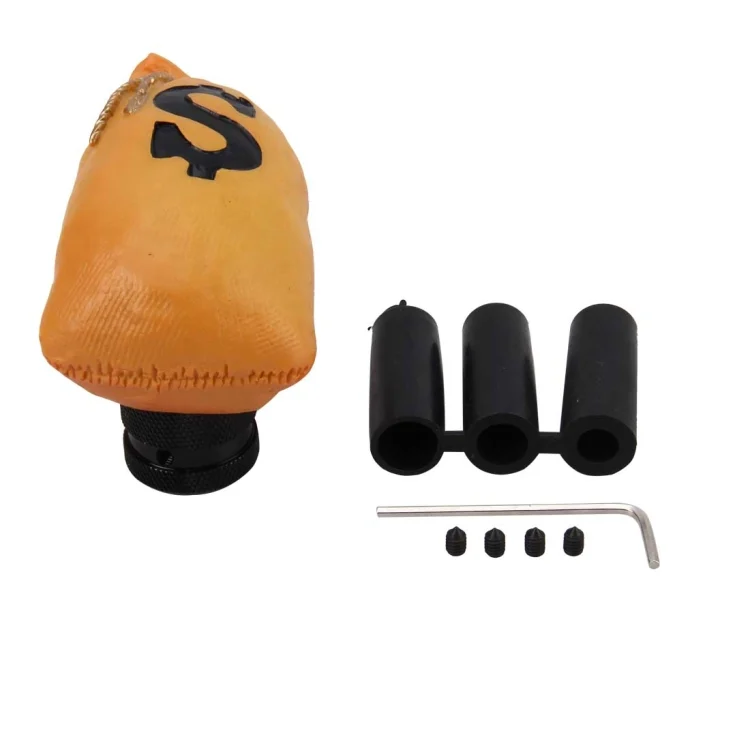CMS8046_4.webp Dollar Money Bag Shaped Universal Vehicle Car Shifter Cover Manual Automatic Gear Shift Knob - Image 5