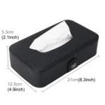 Universal Car Facial Tissue Box Case Holder Tissue Box Fashion and Simple Paper Napkin Bag with Napkin - Image 2