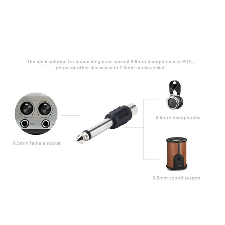 CMS8825_4.webp 6.35mm to RCA Male to Female Plug Stereo Audio Adapter - Image 5