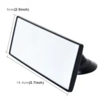 3R 3R-125 Car Auto 360 Degree Adjustable Interior Windshield Blind Spot Mirror with Two Sucking Cup Holder - Image 2