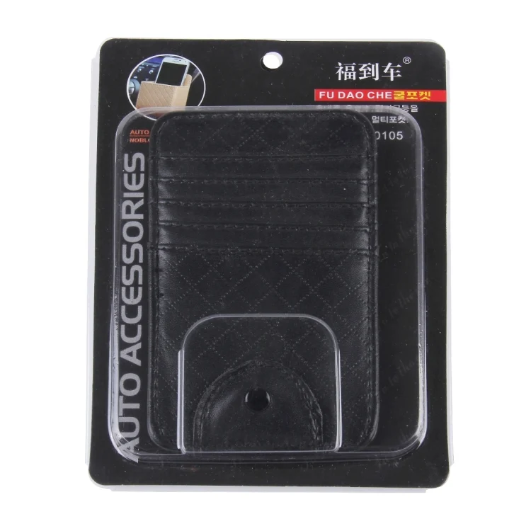CMS8897B_4.webp FUDAOCHE Multi-functional Auto Car Sun Visor Sunglasses Holder Card CD Storage Holder Pouch Bag - Image 5