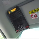 FUDAOCHE Multi-functional Auto Car Sun Visor Sunglasses Holder Card CD Storage Holder Pouch Bag - Image 6