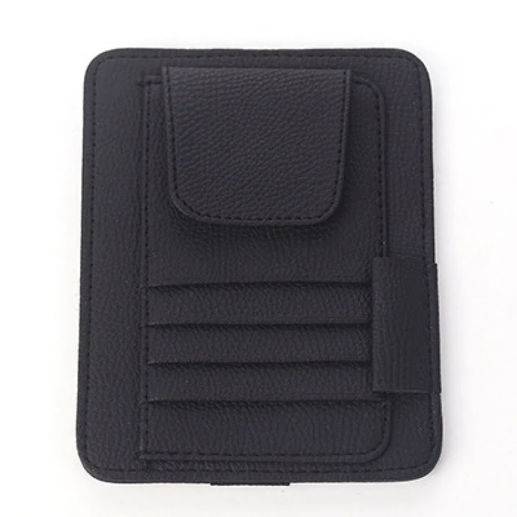 CMS8898R_1.webp Multi-functional Auto Car Sun Visor Sunglass Holder Card Bill Ticket Storage Holder Pouch Bag - Image 9