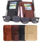Multi-functional Auto Car Sun Visor Sunglass Holder Card Bill Ticket Storage Holder Pouch Bag - Image 2