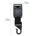 2 PCS SHUNWEI SW-2504 Plastic Hook Holder for Car Seat Headrest Backrest, Max Load: 6kg - Image 3