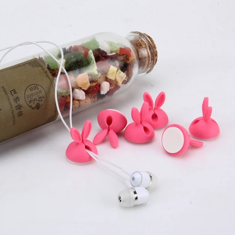 CMS9422F_5.webp 6 PCS CC-941 Rabbit Shape Single Hole Cable Clips Holder, Cable Management System and Cord Organizer Solution - Image 6