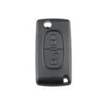 For PEUGEOT Car Keys Replacement 2 Buttons Square Car Key Case with Grooved and Holder - Image 2