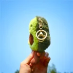 Cute Fruit Jewelry Plush Cartoon Anthropomorphic Avocado Key Ring - Image 3