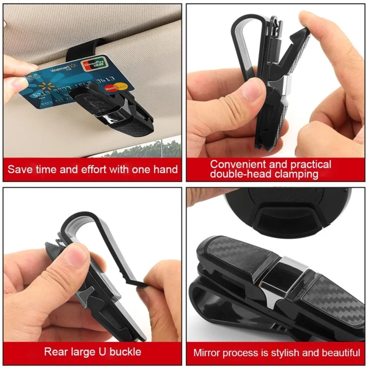 CRP0289J_9.webp Vehicle Mounted Glasses Clip Car Eyeglass Bill Holder, Package: OPP Bag - Image 10