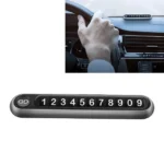 Hidden Number Metal Car Temporary Parking Number Plate Parking Card