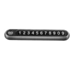Hidden Number Metal Car Temporary Parking Number Plate Parking Card - Image 2