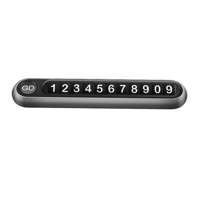 CRP0290H_1.webp Hidden Number Metal Car Temporary Parking Number Plate Parking Card - Image 2