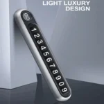 Hidden Number Metal Car Temporary Parking Number Plate Parking Card - Image 12