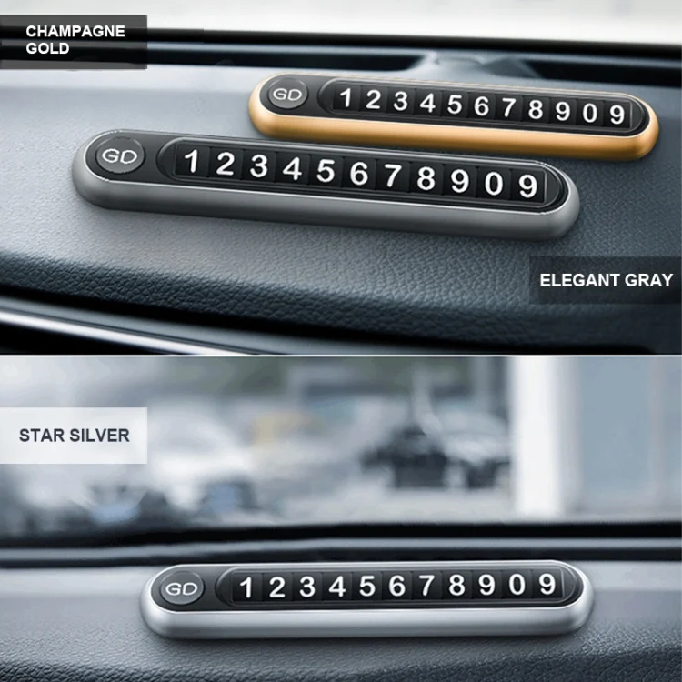 CRP0290H_14.webp Hidden Number Metal Car Temporary Parking Number Plate Parking Card - Image 15