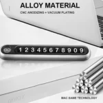 Hidden Number Metal Car Temporary Parking Number Plate Parking Card - Image 7
