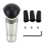 Universal Hollow Leather + Metal Car Gear Shift Knob - Image 5
