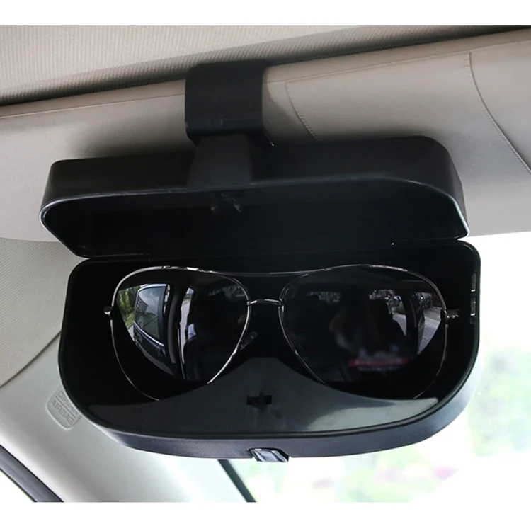 CRP0388B_10.webp Car Multi-functional Glasses Case Sunglasses Box with Card Slot, Flat Style - Image 11