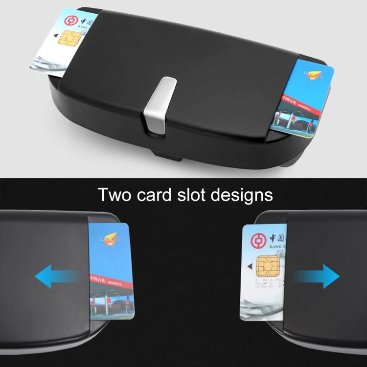 CRP0388B_6.webp Car Multi-functional Glasses Case Sunglasses Box with Card Slot, Flat Style - Image 7