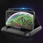 Car Carbon Fiber Texture Silicon Mobile Phone Holder for 3.5-6.8 inches Cellphone - Image 2