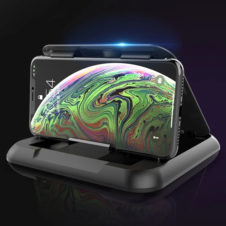 CRP0392_1.webp Car Carbon Fiber Texture Silicon Mobile Phone Holder for 3.5-6.8 inches Cellphone - Image 2