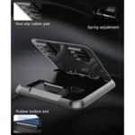 Car Carbon Fiber Texture Silicon Mobile Phone Holder for 3.5-6.8 inches Cellphone - Image 5