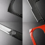 Car Carbon Fiber Gear Position Panel Decorative Sticker for Audi 2014-2017 A3, Left Drive - Image 4