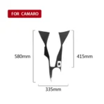 2 in 1 Car Carbon Fiber Central Control Gear Outer Frame Decorative Sticker for Chevrolet Camaro 2017-2019 - Image 5