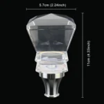 Universal Car Tower Shaped Crystal Gear Head Gear Shift Knob - Image 4
